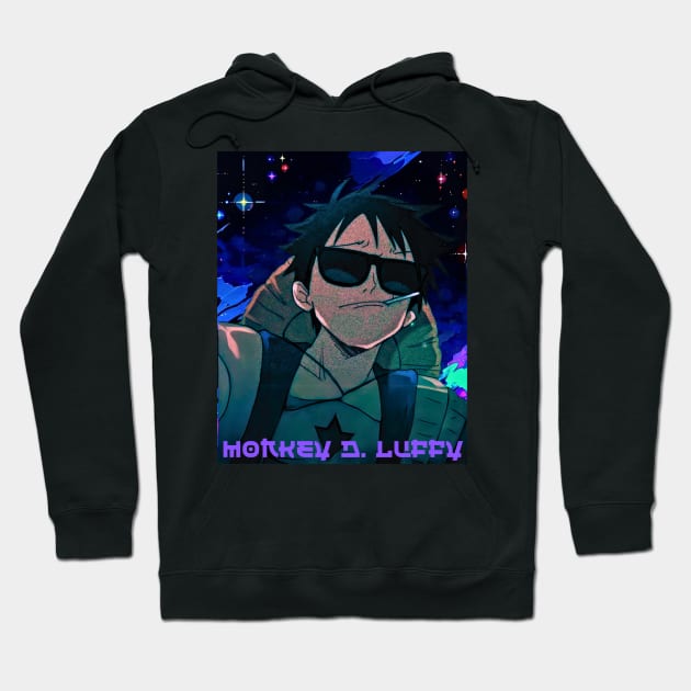 Monkey D Luffy luffing-one peice anime character Cool merchandise T-Shirt Hoodie by earngave
